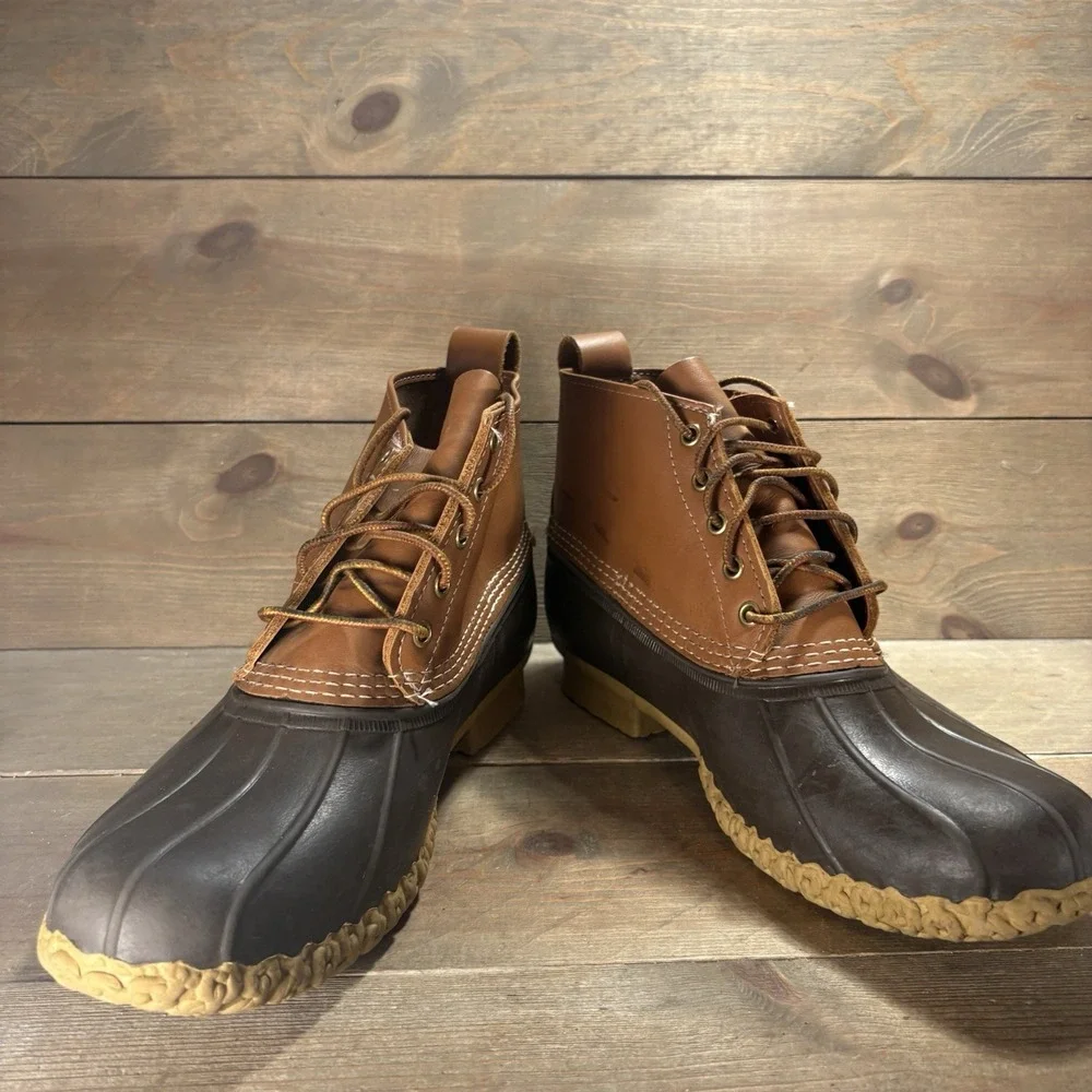 ll bean duck boots mens size 11 shoes brown hunting winter waterproof boots